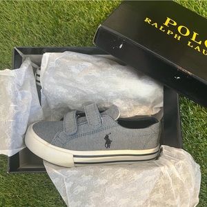 Polo Ralph Lauren Blue Slater EZ Toddler Shoes Size 7